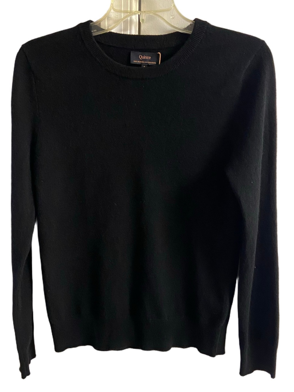 ⁠Quince 100% Mongolian Cashmere Crewneck Sweater Black⁠ Small NWT